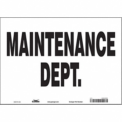 K1752 Safety Sign 10 in x 14 in Vinyl