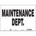 K1752 Safety Sign 10 in x 14 in Vinyl