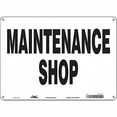 Safety Sign 10 in x 14 in Polyethylene