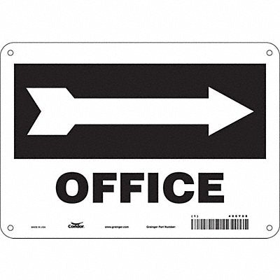 K1758 Safety Sign 7 in x 10 in Aluminum
