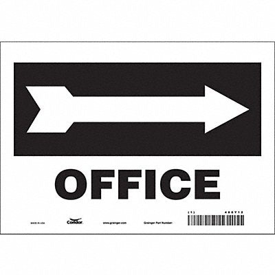 K1758 Safety Sign 7 in x 10 in Vinyl