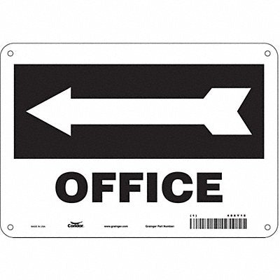 Safety Sign 7 in x 10 in Aluminum