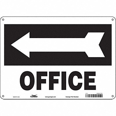 Safety Sign 10 in x 14 in Aluminum