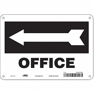 Safety Sign 7 in x 10 in Polyethylene
