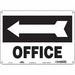 Safety Sign 10 in x 14 in Polyethylene