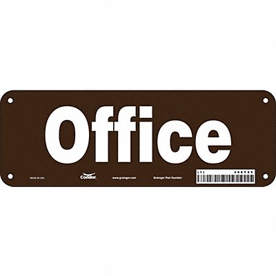 Safety Sign 3 1/2 x 10 in Polyethylene