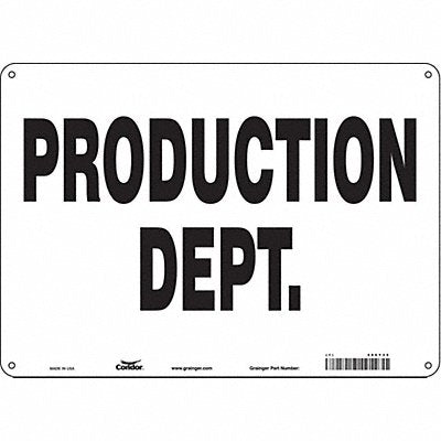 Safety Sign 10 in x 14 in Aluminum