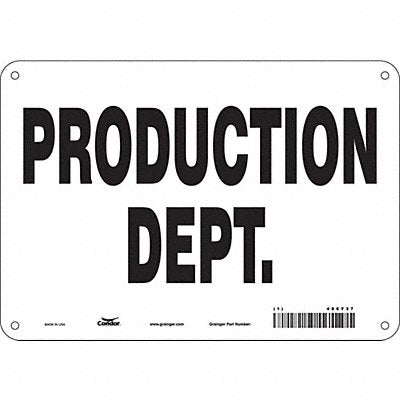 Safety Sign 7 in x 10 in Polyethylene