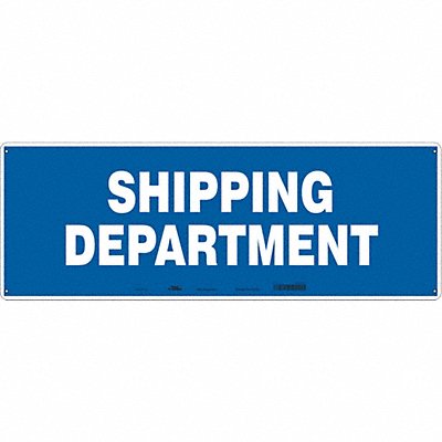 Safety Sign 10 in x 28 in Aluminum