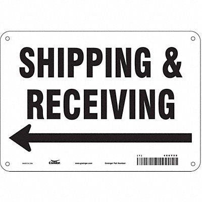 Safety Sign 7 inx10 in Polyethylene