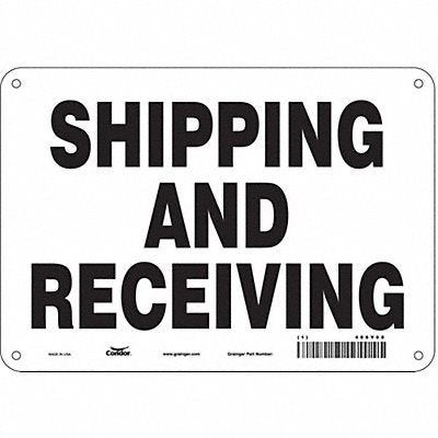 K1780 Safety Sign 7 in x 10 in Aluminum