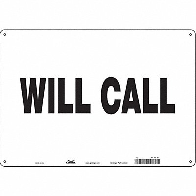 K1874 Safety Sign 14 in x 20 in Aluminum