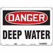 Safety Sign 10 in x 14 in Polyethylene