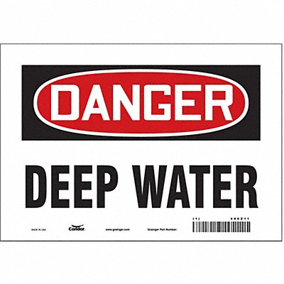 Safety Sign 7 in x 10 in Vinyl