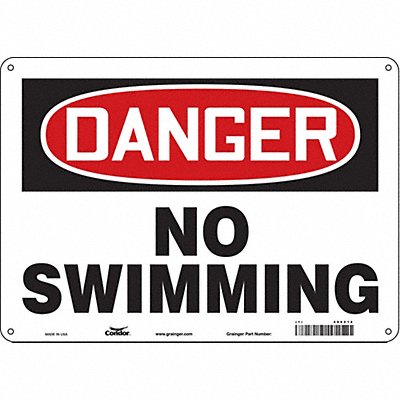Safety Sign 10 inx14 in Aluminum