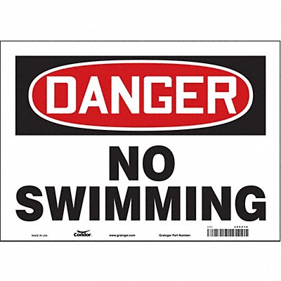 Safety Sign 10 in x 14 in Vinyl