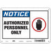 Safety Sign 7 inx10 in Polyethylene