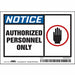 Safety Sign 3 1/2 inx5 in Vinyl