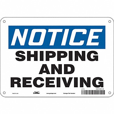 Safety Sign 7 inx10 in Polyethylene