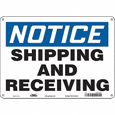 Safety Sign 10 inx14 in Polyethylene