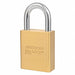 Keyed Padlock 15/16 in Rectangle Gold