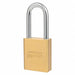 Keyed Padlock 15/16 in Rectangle Gold