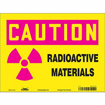 Safety Sign 9 in x 12 in Polyethylene