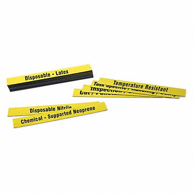 Magnetic Strip Yellow Vinyl 1 in H PK20