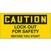 Safety Sign 2.25in x 4.5in Vinyl PK2