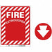 Fire Extinguisher Sign 12 x 9 in Vinyl