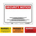 Security Sign 24 in Aluminum