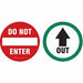 Exit Sign 6 in x 6 in Vinyl