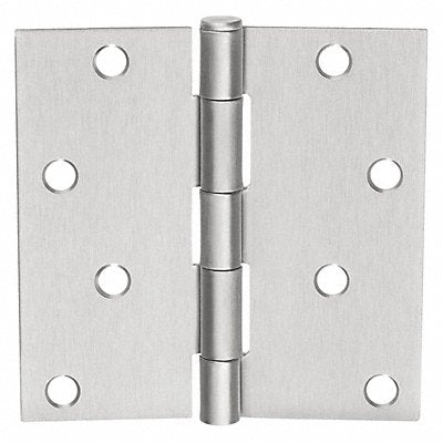 Butt Hinge Screw-On Satin Chrome