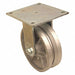 V-Groove Track-Wheel Plate Caster Rigid