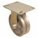 V-Groove Track-Wheel Plate Caster Rigid