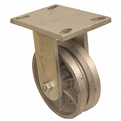 V-Groove Track-Wheel Plate Caster Rigid