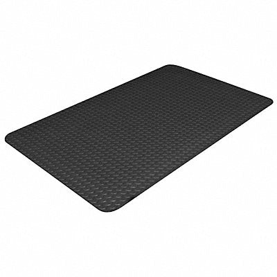 Antifatigue Mat Black 3 ft W x 8 ft L