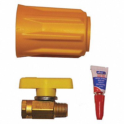 Propane Valve Plastic Yellow 2 Dia.