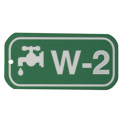 Lockout Tag 1-1/2 Hx3 W 1/8 HoleSz PK25