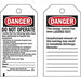 Lockout Tag 5-3/4 H 3 W Paper PK25