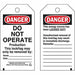 Lockout Tag 5-3/4 H 3 W Paper