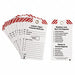 Lockout Tag 5-3/4 H Polyester PK10