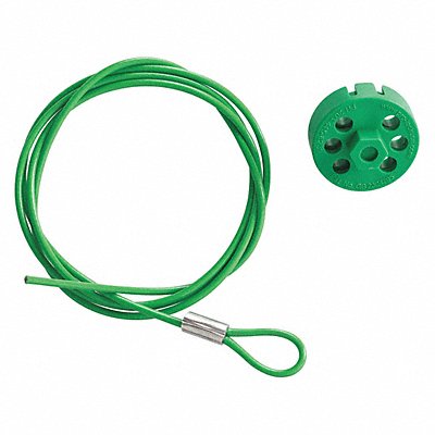 Cable Lockout Green 5 ft L Cable