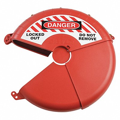 Gate Valve Lockout Red Plastic 3-3/4 H