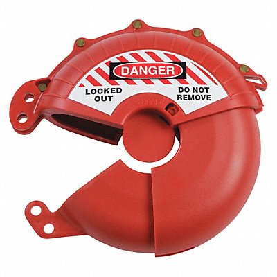 Gate Valve Lockout Red Plastic 3 H