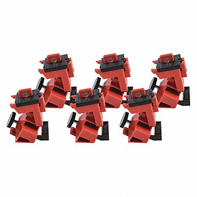 Single Pole Breaker Lockout Red 3-3/4 H