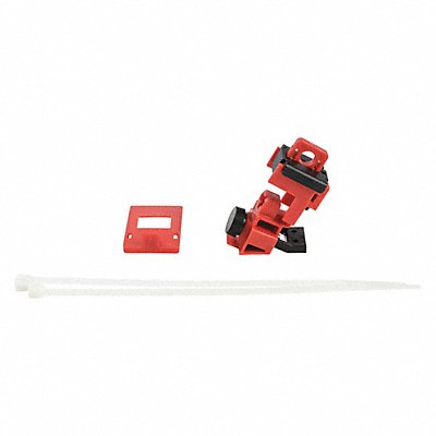 Single Pole Breaker Lockout Red 2-5/8 H