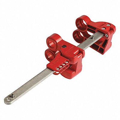 Blind Flange Lockout Device Red