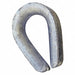 Heavy Wire Rope Thimble 3/8 in Steel