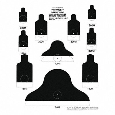 US DoD Timed Fire 2-Side Target PK50